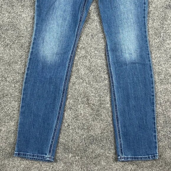 Old Navy Women's Mid-Rise Straight Leg Blue Stretch Casual Jeans - Picture 3 of 8